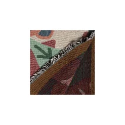 Dobbeltvævet plaid ''Jungle cream''