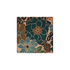Dobbeltvævet plaid ''Multi flowers''