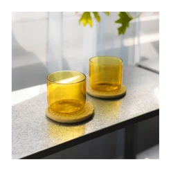 Drikkeglas "Fizz" 29 cl. gul - 4 stk.