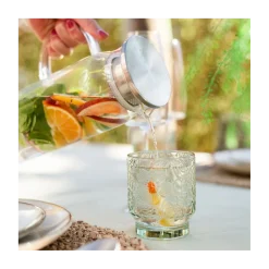 Drikkeglas "Flora" 30 cl. grøn - 4 stk.
