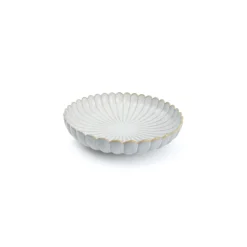Dyb tallerken "White Lotus" - 24 cm.