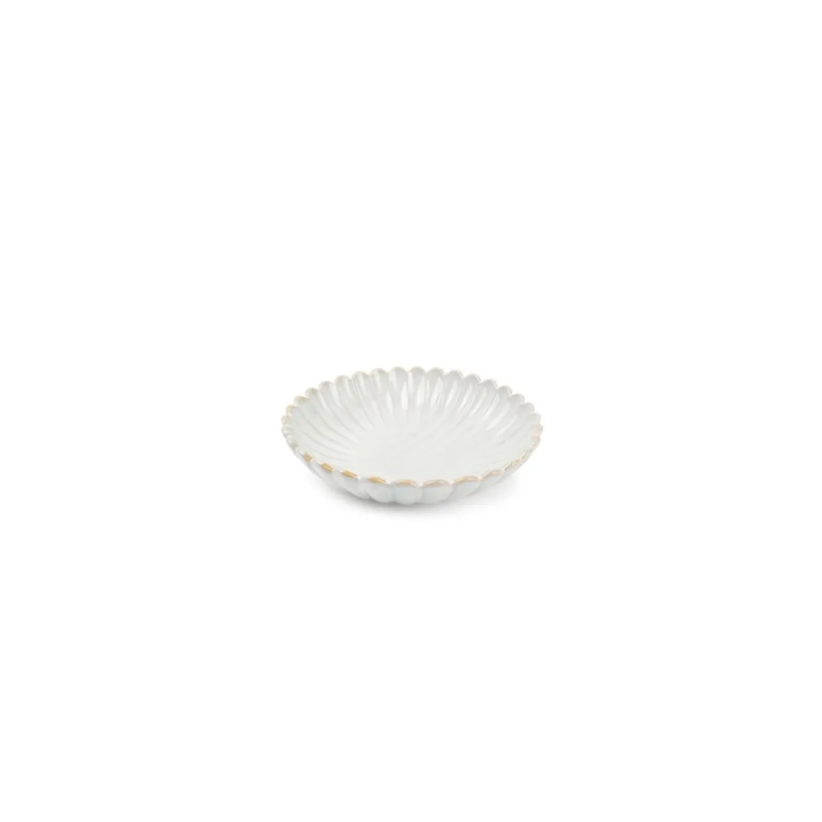 Dyb tallerken "White Lotus" - 22 cm.