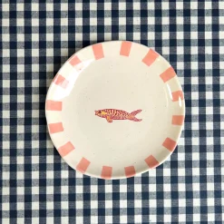Frokosttallerken "Ariane" - rød/gul fisk