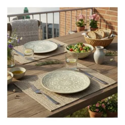 Frokosttallerken ''Isa'' - grøn/brun