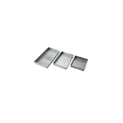 Galvaniseret bakke - 3x17x32 cm.