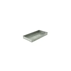 Galvaniseret bakke - 3x15x30 cm.