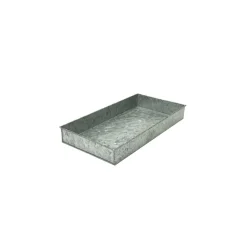 Galvaniseret bakke - 5x20x40 cm.