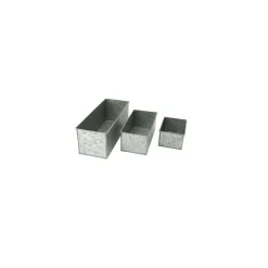 Galvaniseret kasse - 12x12x33 cm.