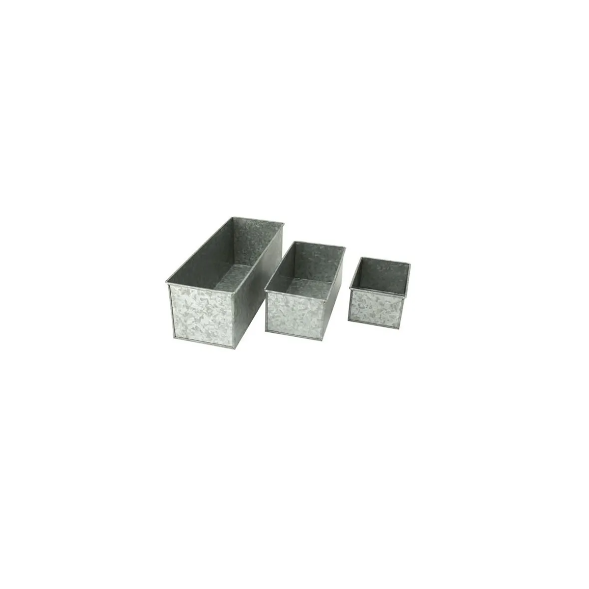 Galvaniseret kasse - 12x12x33 cm.