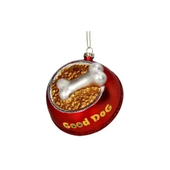 Glasornament - Hundeskål