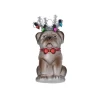 Glasornament Julehund - Fransk bulldog