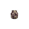 Glasvase "leopard" brun