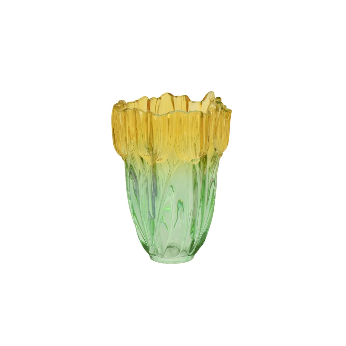 Glasvase "Tulips" - gul