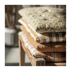 Hynde til bænk - Sennep m. tern