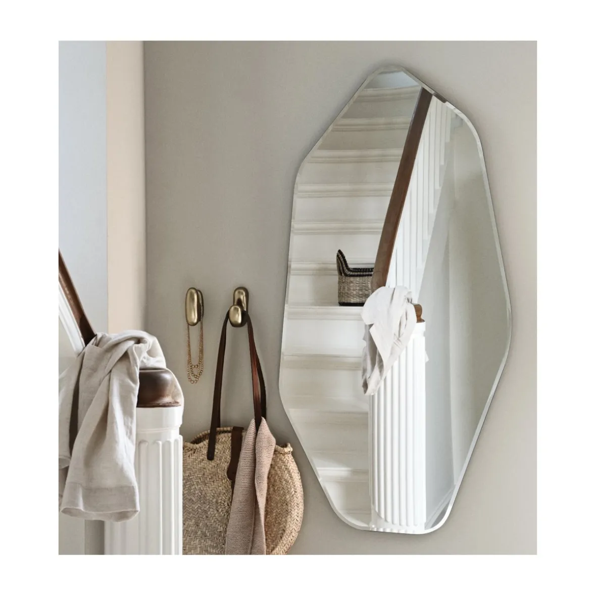 Knage "Roberta" - mat messinglook