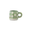 Kop med hank "Millie" - flowers mint