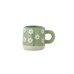 Kop med hank "Millie" - flowers mint