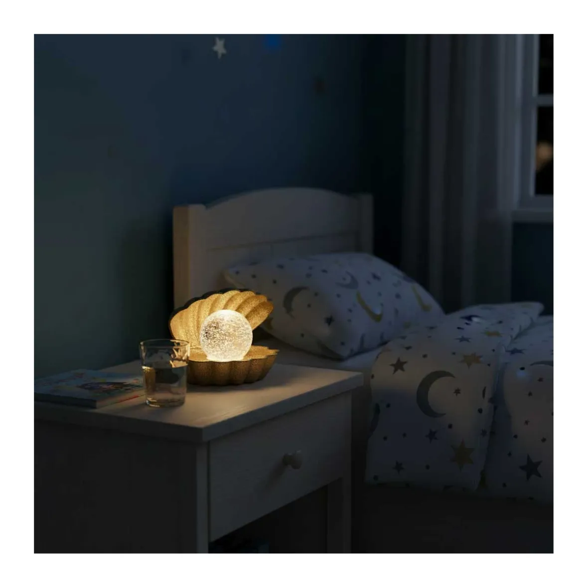 Lampe ''Coki'' - guldfarvet/glitter