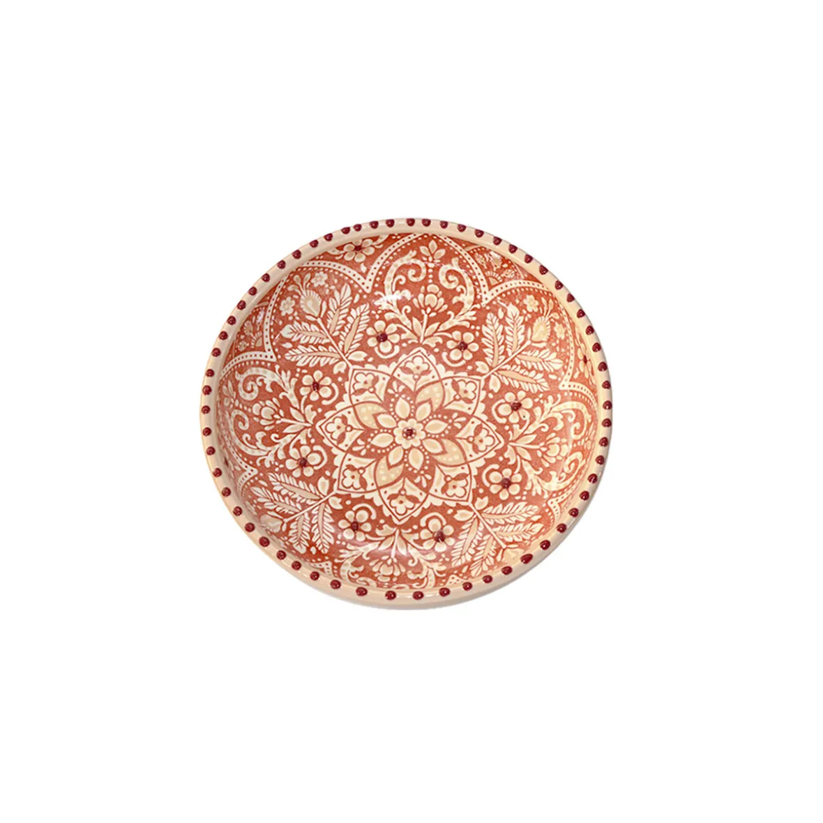 Lav skål ''Aris'' 18 cm. - warm terra