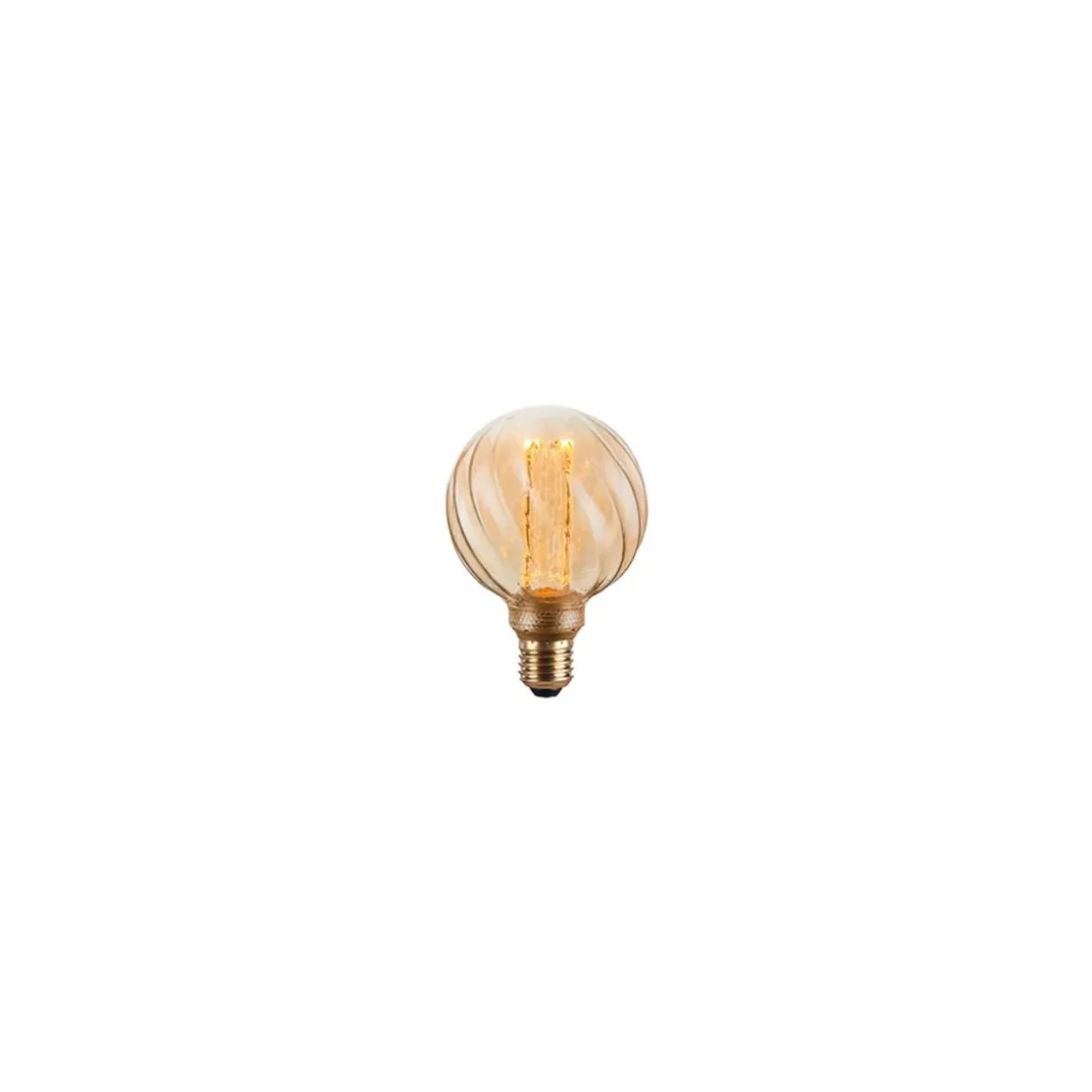 LED globe - "Twist" amber - Ø95 mm.