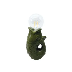 LED lampe "Poisson" - Kaki