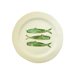 Middagstallerken i stentøj ''Sardine'' - Grøn