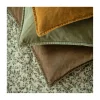 Pudebetræk velour 50x50 cm. - Truffle
