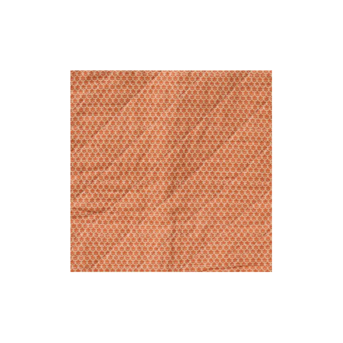 Quiltet taske - orange blokmønster