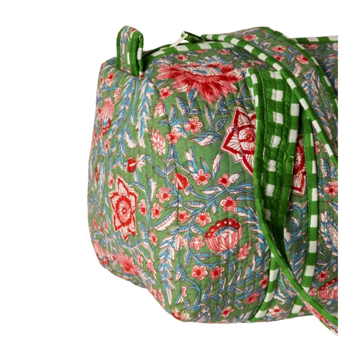 Rejsetaske artisan - grøn blomster