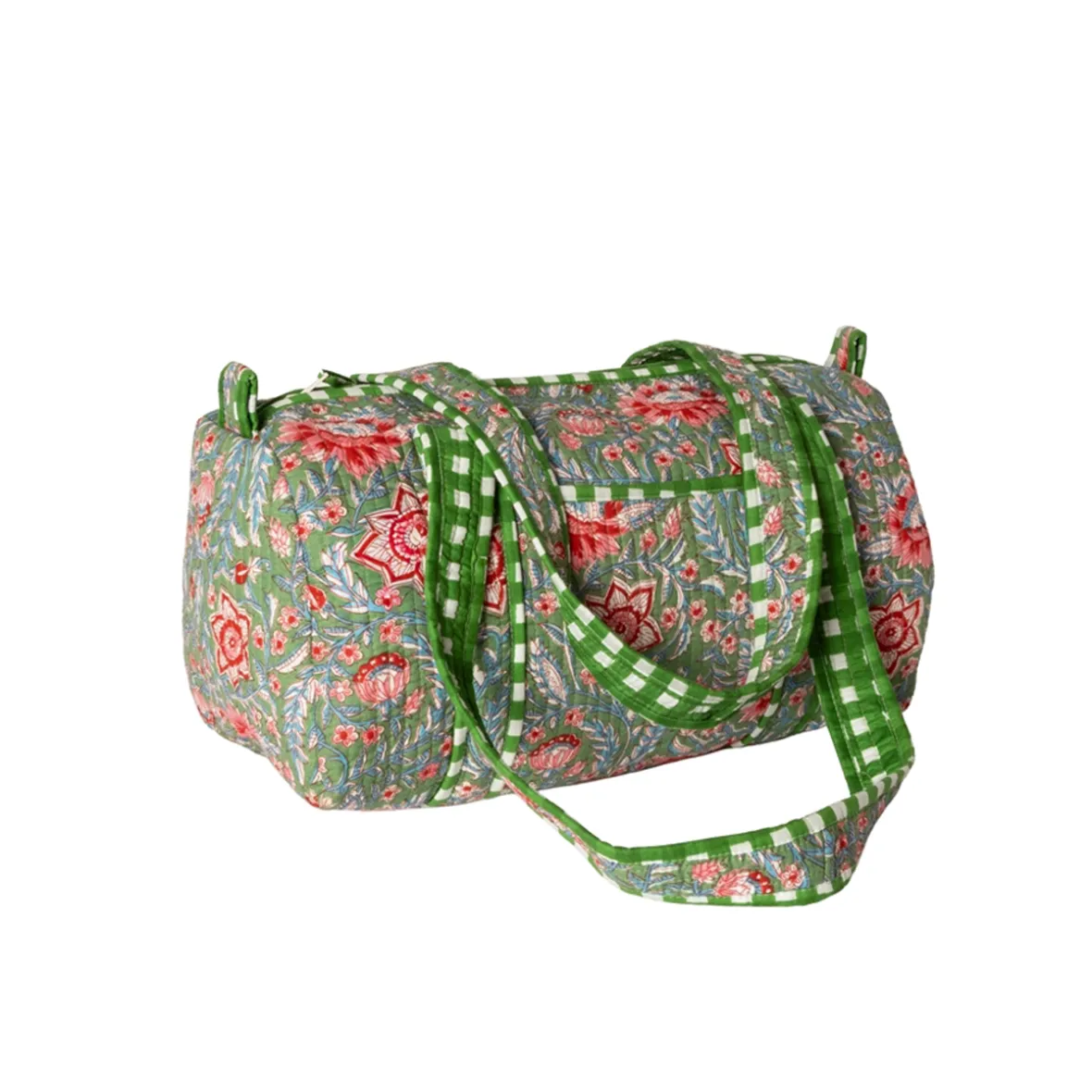 Rejsetaske artisan - grøn blomster