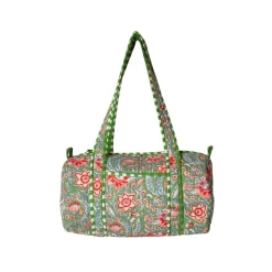 Rejsetaske artisan - grøn blomster