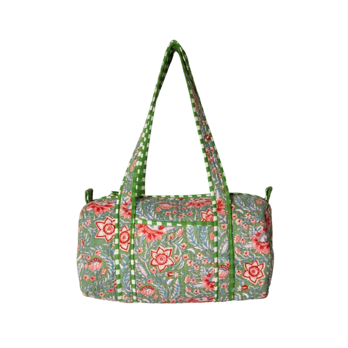 Rejsetaske artisan - grøn blomster