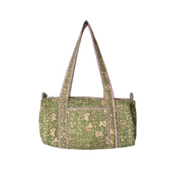 Rejsetaske artisan - lysgrøn små blomster