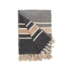 Sengetæppe "Mila" - navy/beige/natur