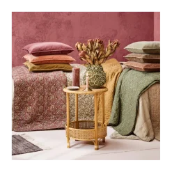 Sidebord rattan - Rund Ø 39,5 cm.