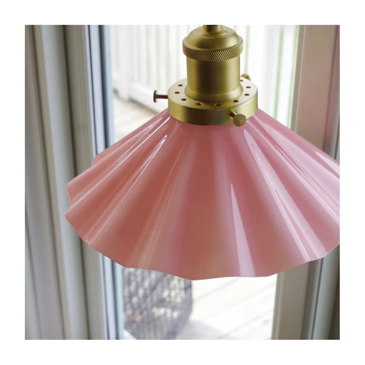 Skomagerpendel 25 cm. - bølget - Rosa