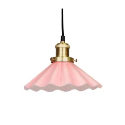 Skomagerpendel 25 cm. - bølget - Rosa