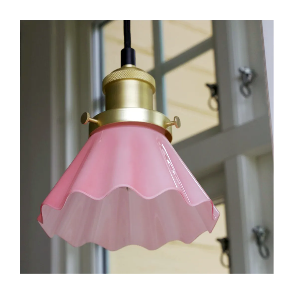 Skomagerpendel 15 cm. - bølget - Rosa
