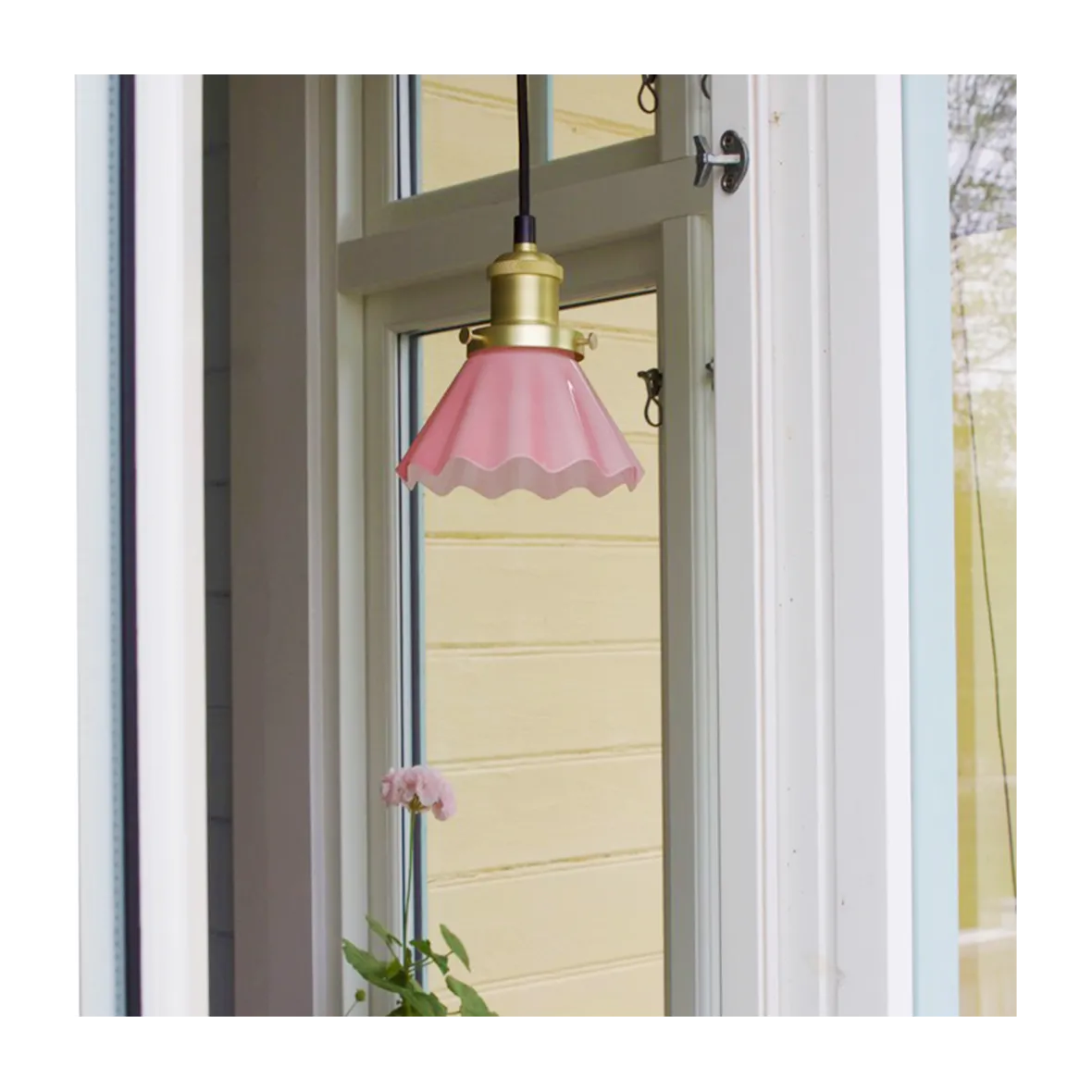 Skomagerpendel 15 cm. - bølget - Rosa