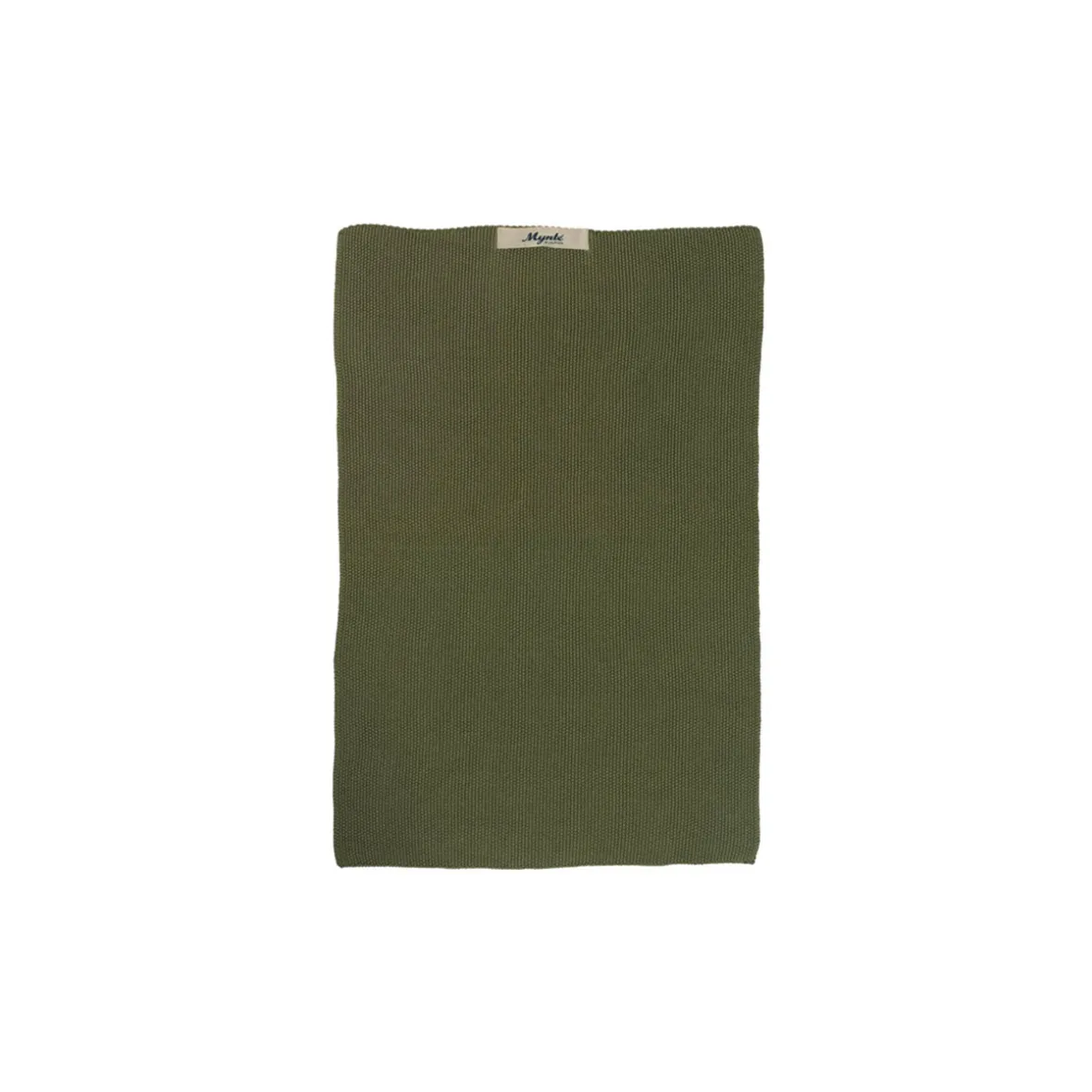 Strikket håndklæde - Olive