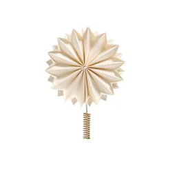 Topstjerne af papir "Stella"- creme