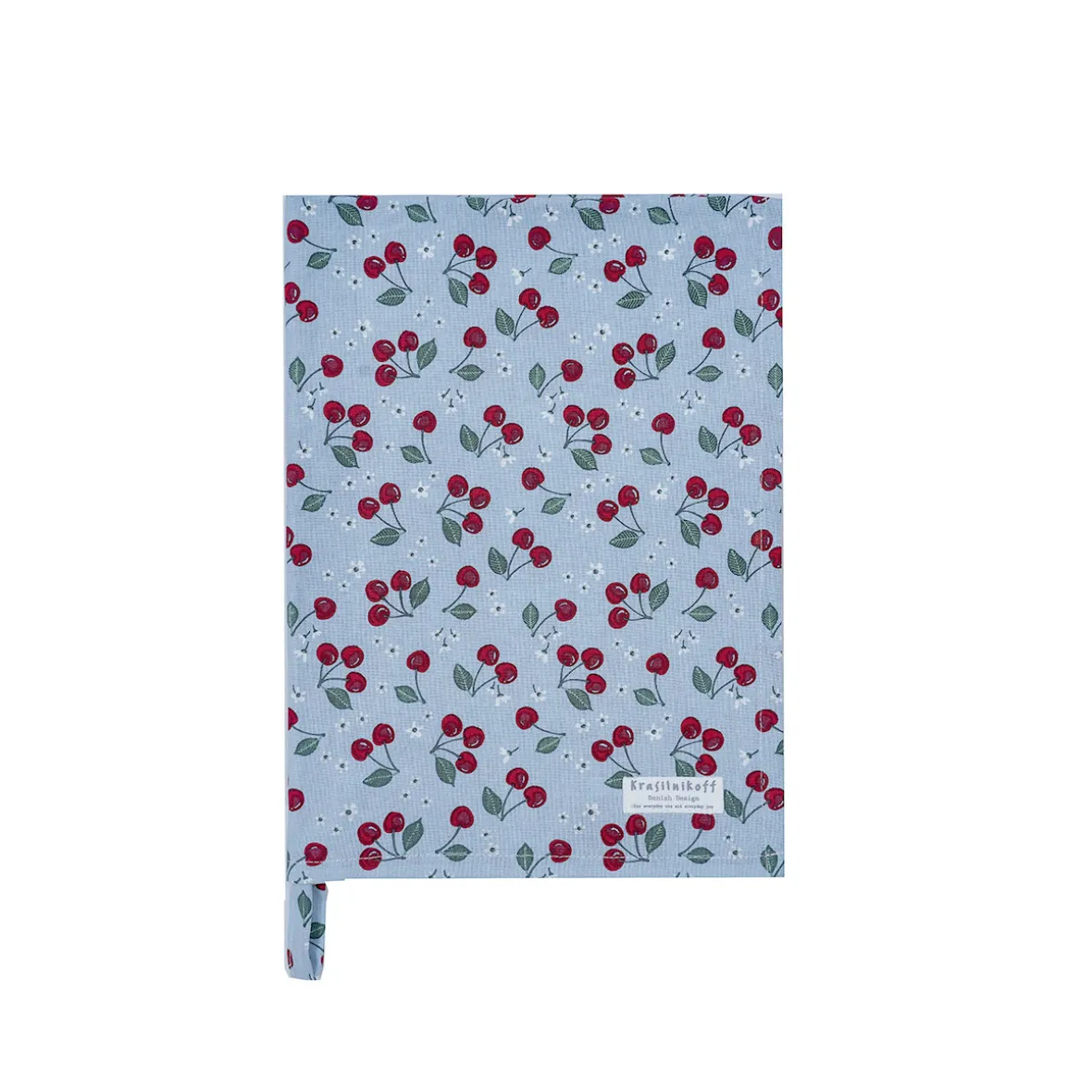 Viskestykke Cherries - blue