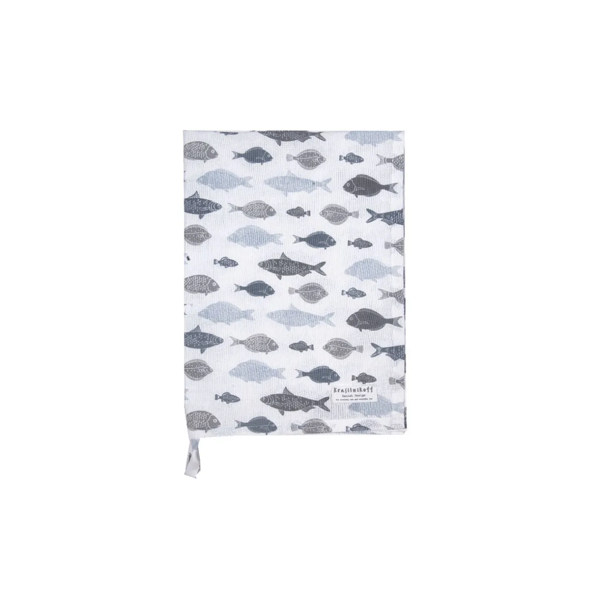 Viskestykke "Fish" - hvid