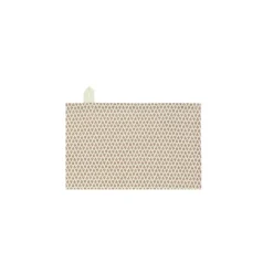 Viskestykke med blade - creme